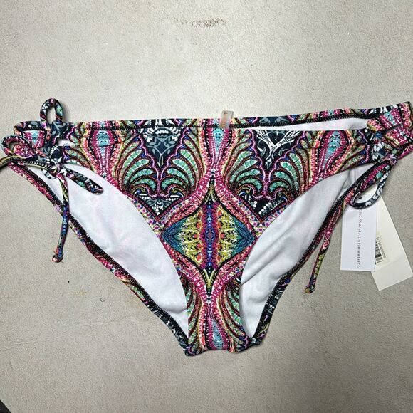 NWT MSRP $40 Raisins Beach Cove High Waisted Bottom Swimsuit Women's Size Large - Picture 1 of 4